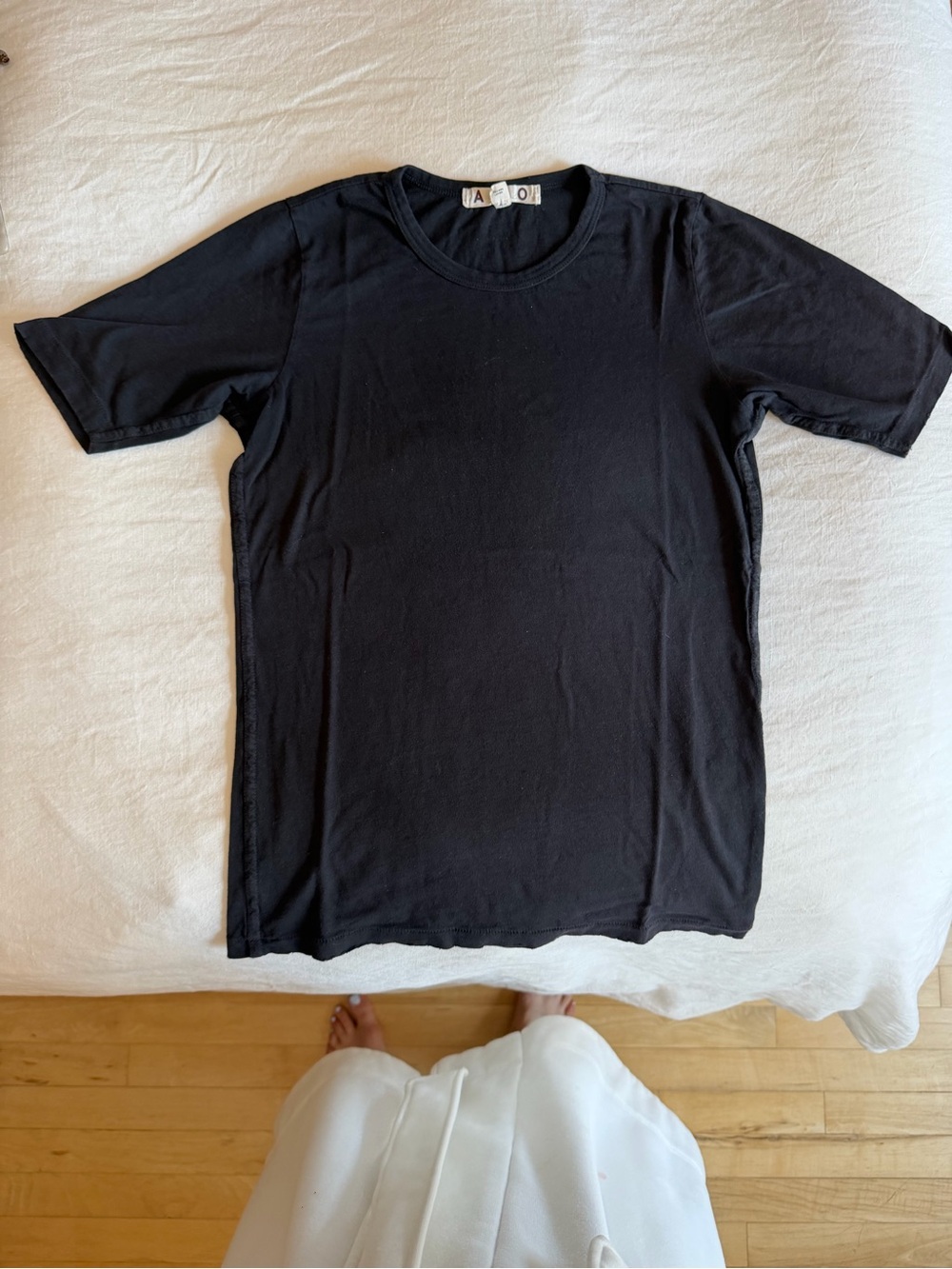 AMO Dark Grey Short Sleeve Crewneck Tee
